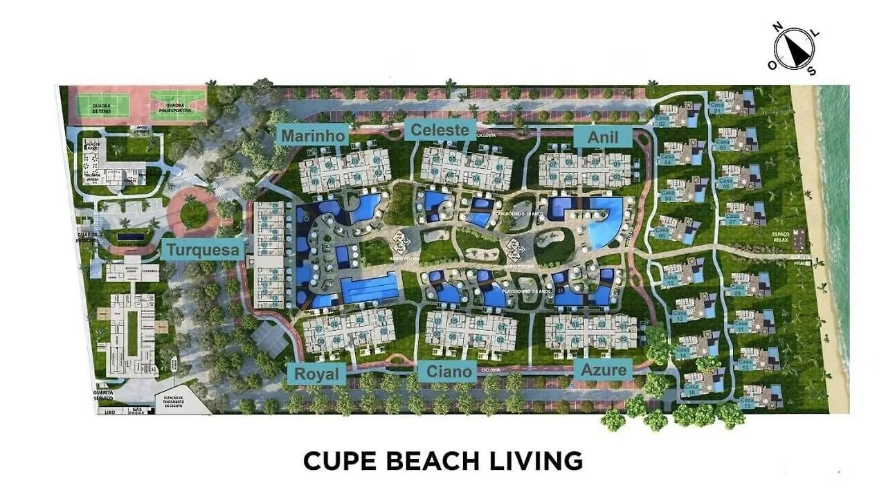 Cupe Beach Living - Turquesa 214 Porto de Galinhas